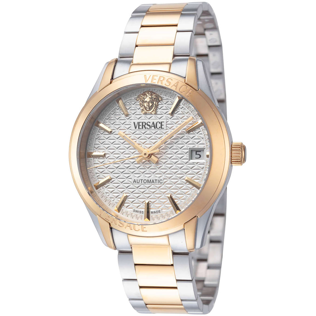 Versace Greca Classic Automatic Damenuhr gold silber Hauptbild