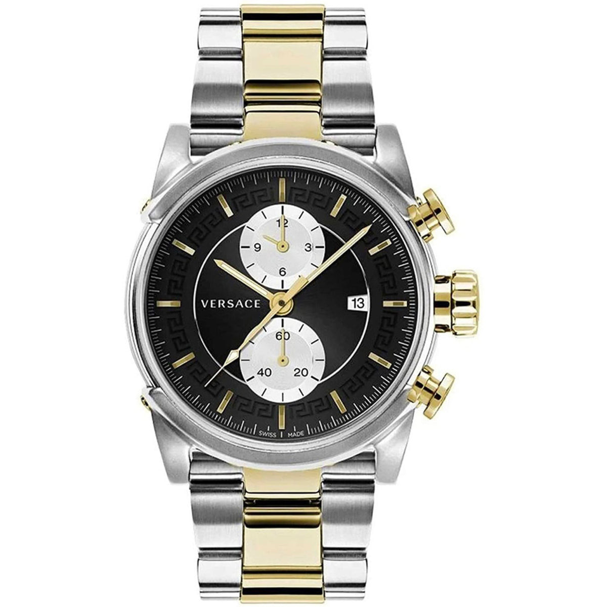 Versace Urban Chronograph Herrenuhr silber gold schwarz Hauptbild