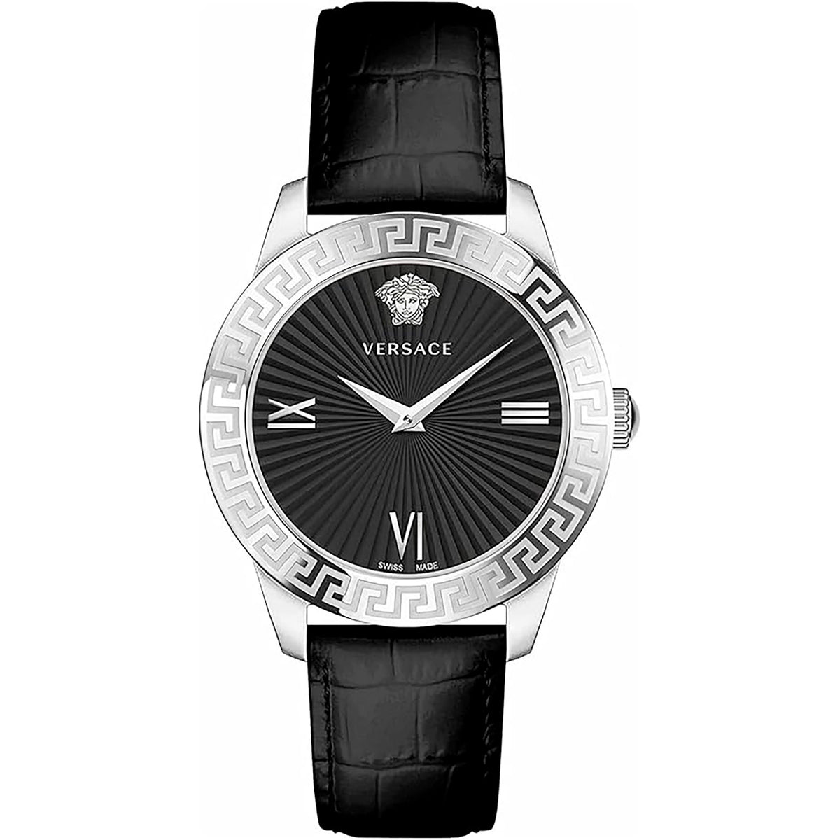 Versace Greca Damenuhr silber schwarz Hauptbild