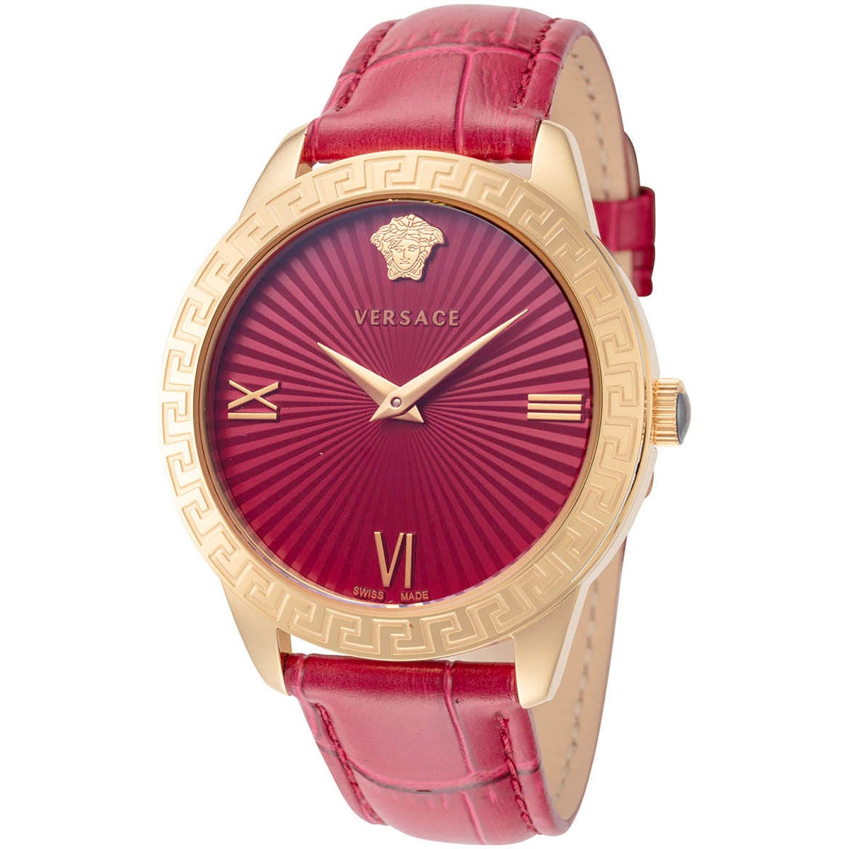 Versace Greca Signature Damenuhr gold rot