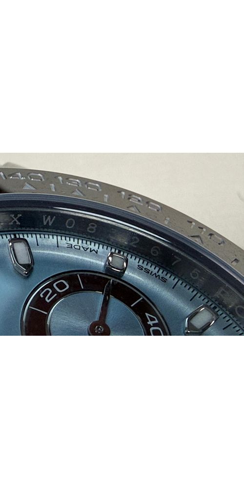 Rolex Cosmograph Daytona Platinum Ice-Blue Dial with Brown Cerachrom Bezel – Reference 116506