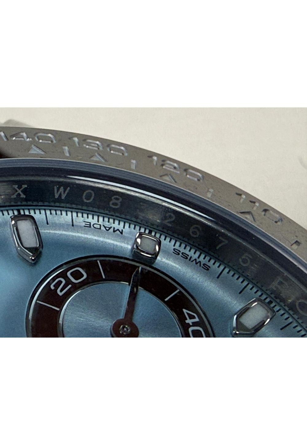 Rolex Cosmograph Daytona Platinum Ice-Blue Dial with Brown Cerachrom Bezel – Reference 116506