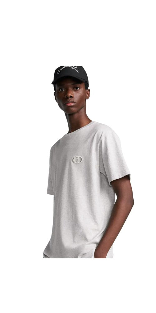 Dior CD Icon T-Shirt Relaxed Fit Grau Herren