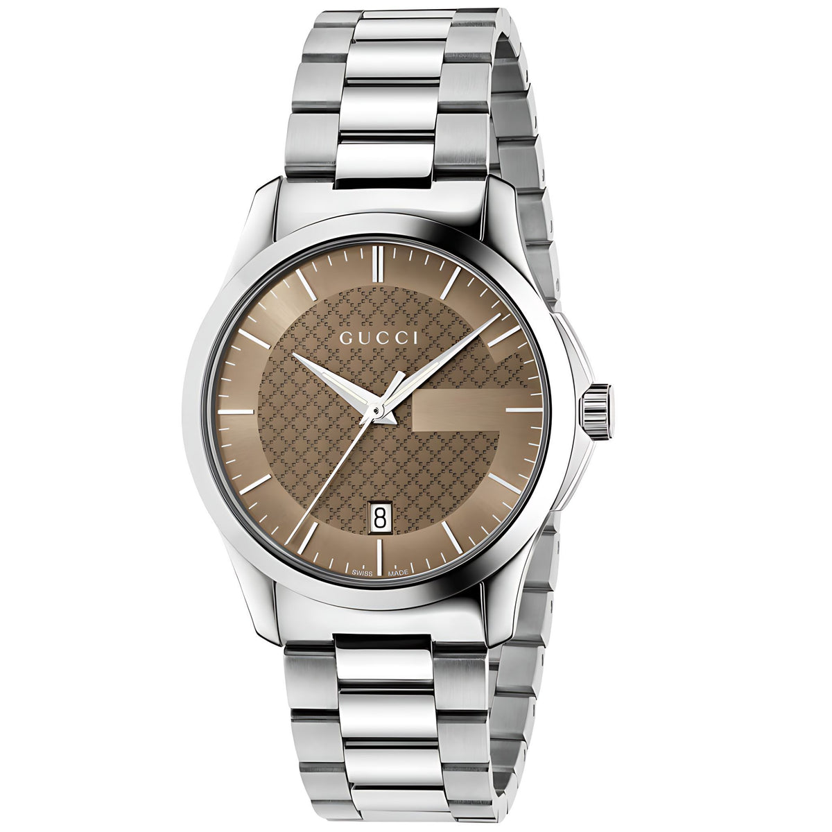 Gucci G-Timeless Herrenuhr aus Edelstahl Model YA126445