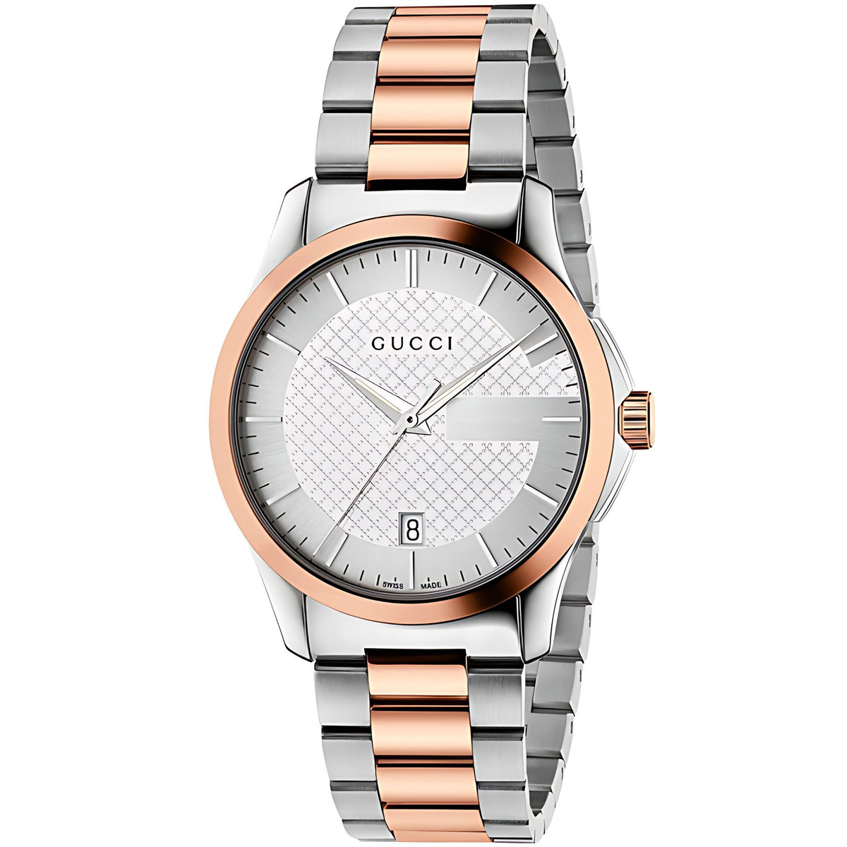 Gucci G-Timeless Herrenuhr aus Edelstahl Model YA126447