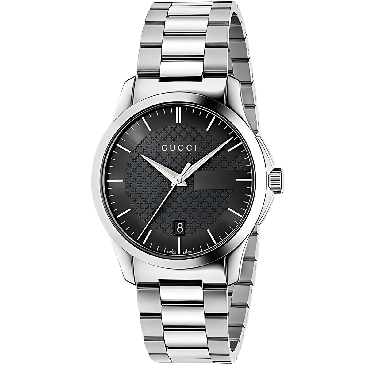 Gucci G-Timeless Herrenuhr aus Edelstahl Model YA126457